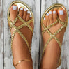 GLAMSTEP – Elegante Gevlochten Sandalen voor Zomercomfort