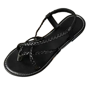 GLAMSTEP – Elegante Gevlochten Sandalen voor Zomercomfort