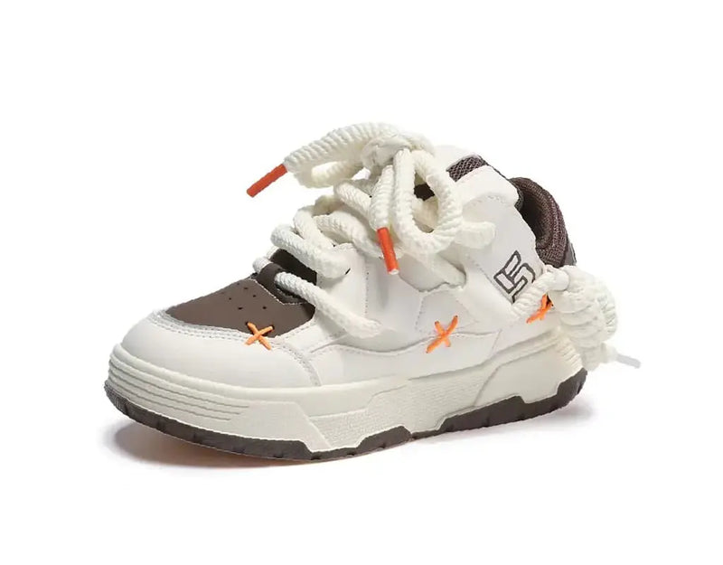 Feversole lace-up sneakers voor dames, lage schoenen, losse inlegzool Feversole lace-up sneakers voor dames, lage schoenen, losse inlegzool