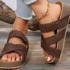 SOFTSTRIDE – Comfortabele Gevlochten Sandalen met Plateauzool