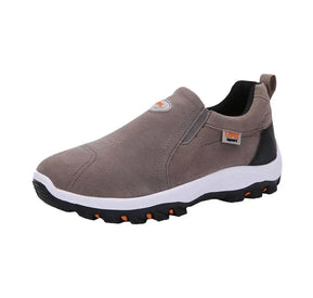 Lichtgewicht wandelschoenen met rubberen stabiele gripondersteuning en gemakkelijke pasvorm met natuurlijk gevoel Grijs