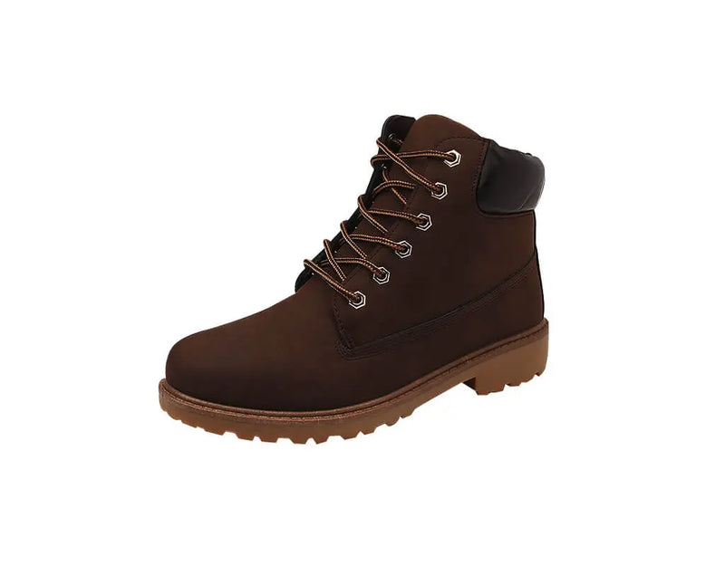 Warme binnenvoering winter-, herfst- en herfstlaarzen met waterafstotende coating en verstevigde hiel bruin