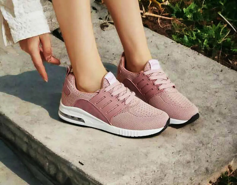 Hardloopschoenen lifestyle afbeelding Roze en elastische sluiting